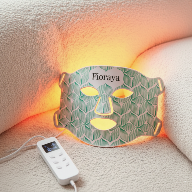 Avancerad hudvård med ljus, avsedd för hemmabruk